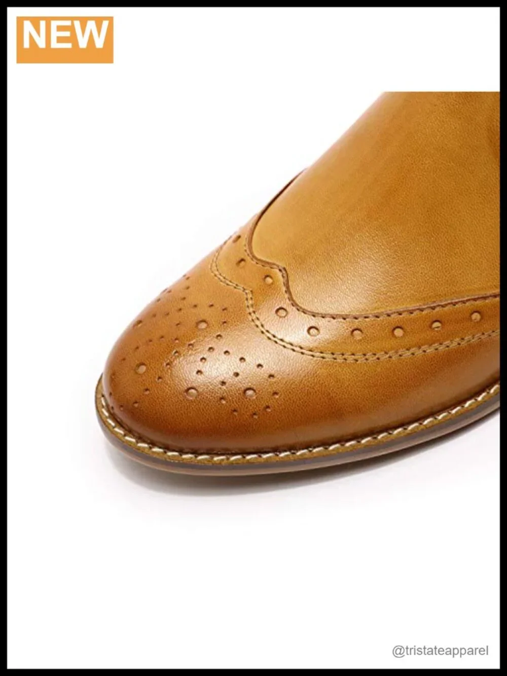 Women's Leather Chelsea Ankle Boots Low Heel Pull On Wingtip Booties